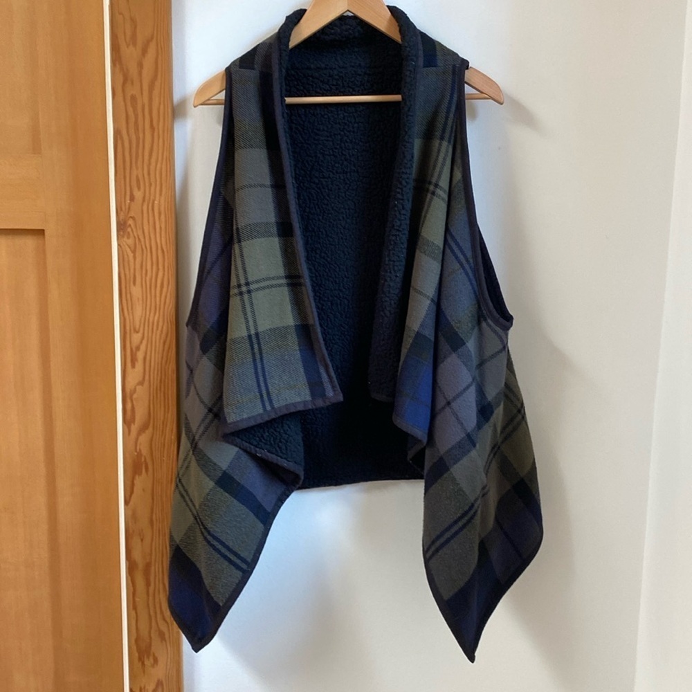 🤍 Reversible Teddy Fleece/Flannel Cardi